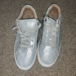 Silver Kids Sneakers